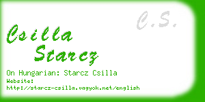 csilla starcz business card